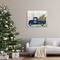 Stupell Industries Merry Christmas Blue Holiday Truck Canvas Wall Art